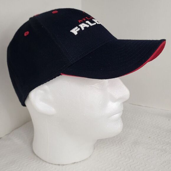 NFL Team Apparel Hat Atlanta Falcons Adult Size Black Fitted Cap Spell Out‎ - Picture 3 of 14